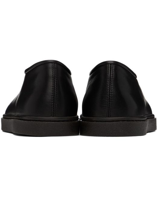 Lemaire Black Piped Slippers for men