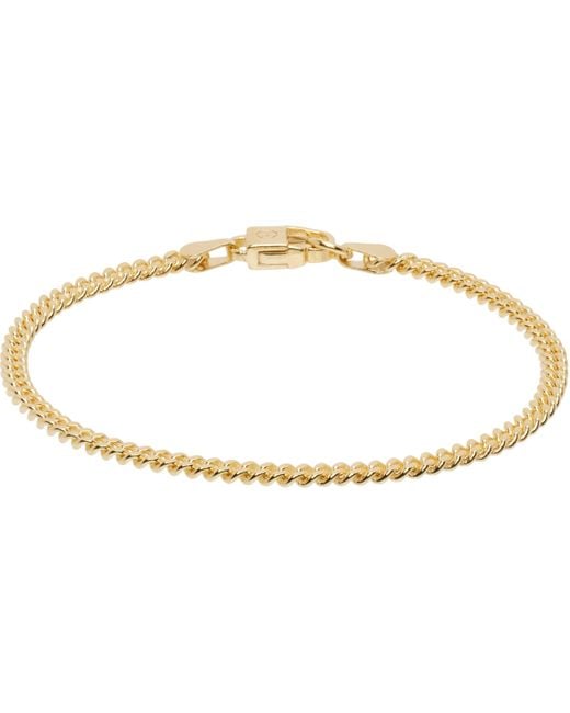Hatton Labs Black Classic Cuban S Bracelet for men