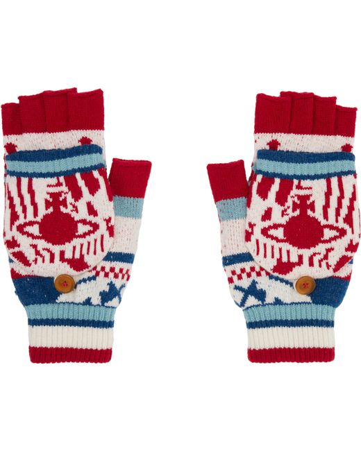 Vivienne Westwood Red Fingerless Gloves