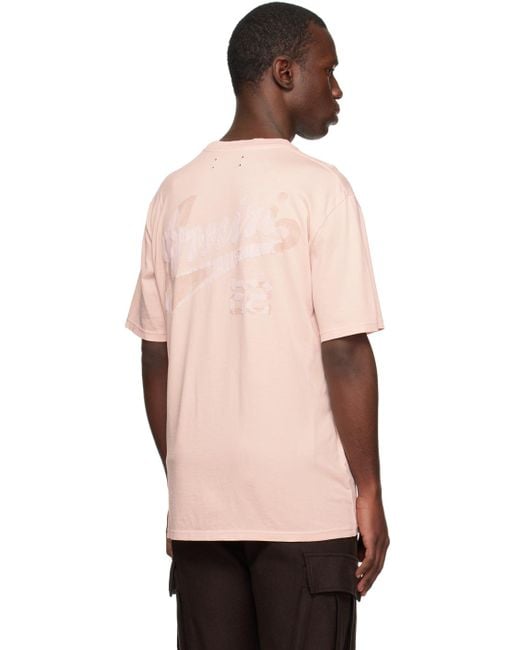Amiri Pink 22 Jersey T-shirt for men