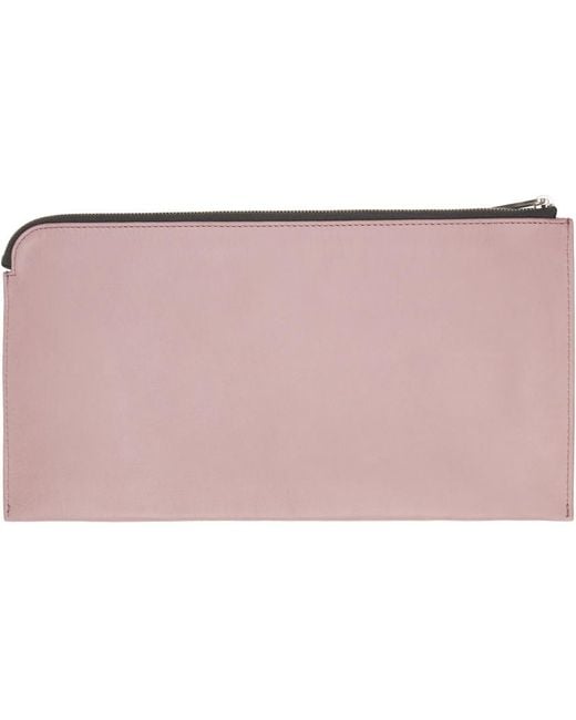 Rick Owens Black Pink Invite Envelope Wallet for men