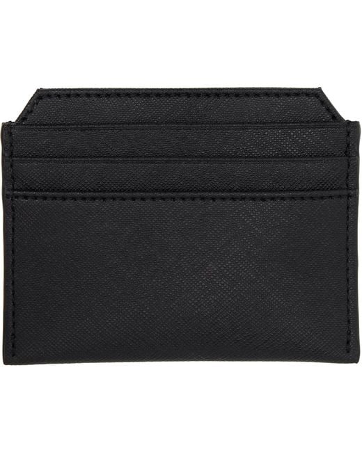 Vivienne Westwood Black Slim Orb Card Holder for men