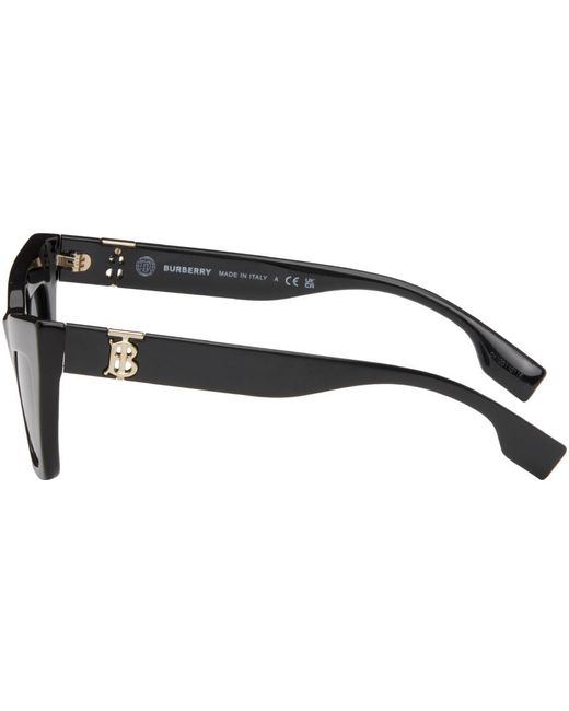 Burberry Black Cat-eye Logo Sunglasses