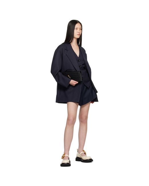Bottega Veneta Black Off- Lug Mary-Jane Loafers