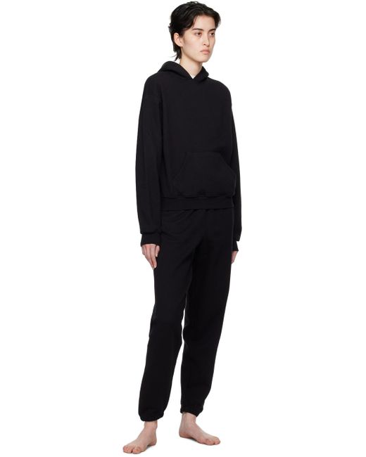 Pantalon jogger noir - cotton fleece Skims en coloris Black