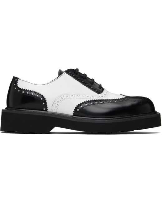 KENZO Black Paris Ukio' Brogue Oxfords for men