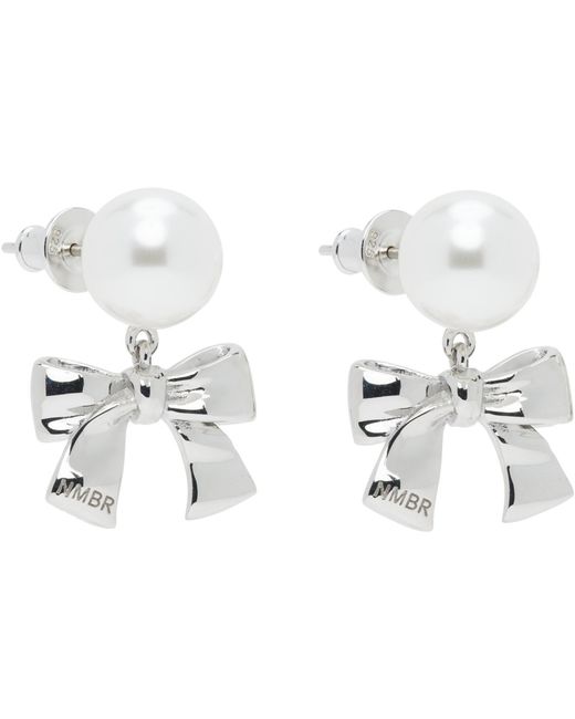 NUMBERING Black #9118 Earrings