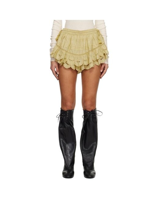 Isabel Marant Black Tan Puria Skort