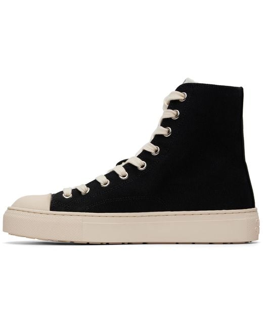 Vivienne Westwood Black High Top Plimsoll Sneakers for men