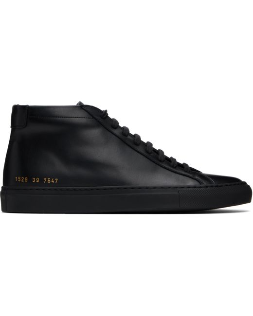 Common Projects Black Original Achilles Mid Sneakers for men