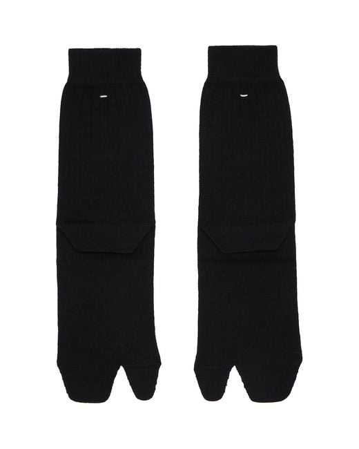 Maison Margiela Black Tabi Socks