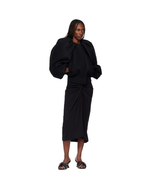 Dries Van Noten Black Constructed Wool Jacket