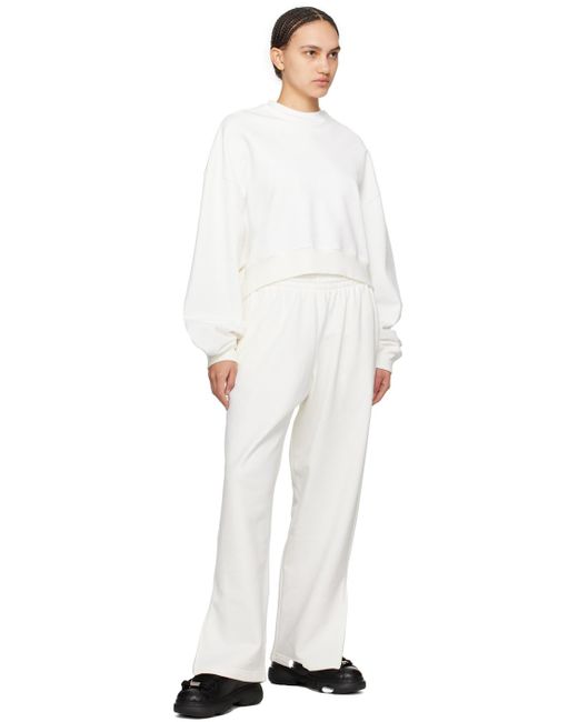 Wardrobe NYC White Off- Hailey Bieber Edition Hb Track Sweatshirt
