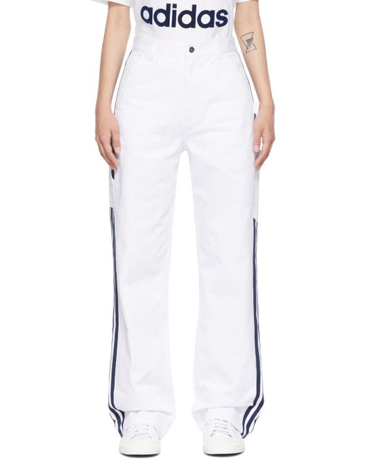 Noah NYC White Adidas Originals Edition Painter Trousers