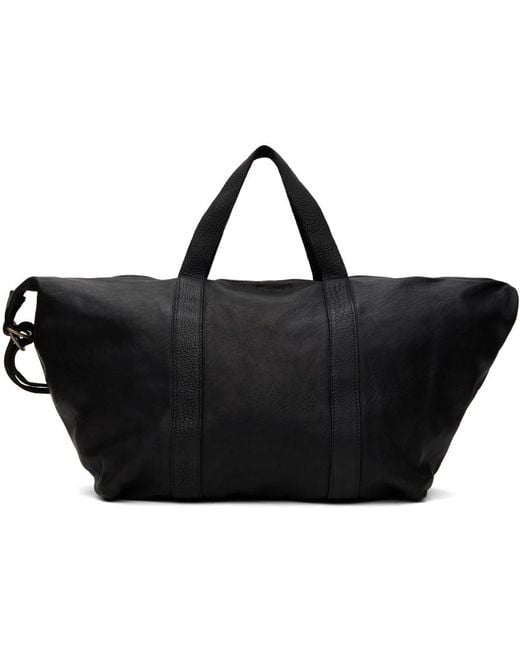 Guidi Black T15M Small Duffle Bag for men