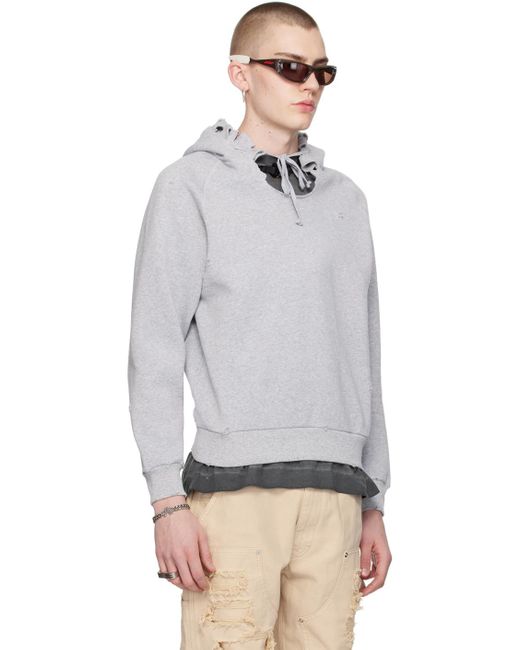 1017 ALYX 9SM Gray Distressed Hoodie for men