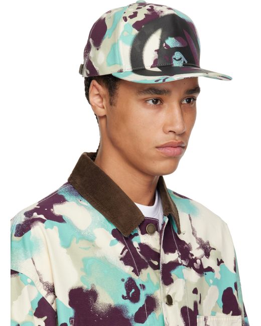 Casquette Bleu Et Mauve À Motif Camouflage Map A Bathing Ape pour homme en coloris Green