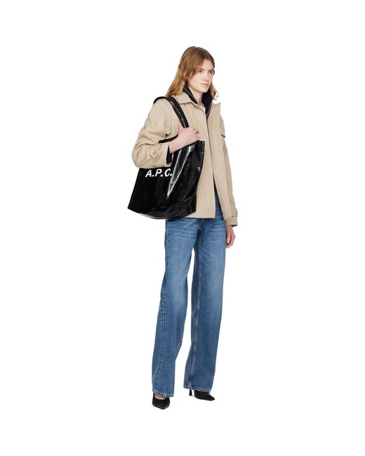 A.P.C. Black Ninon Tote for men