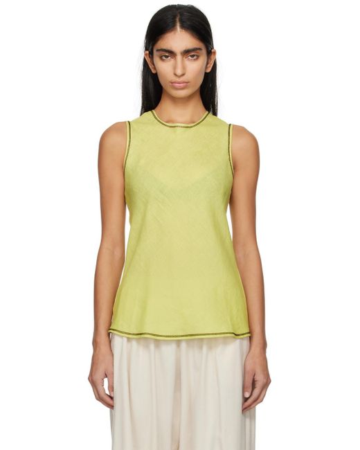 Baserange Yellow Dydine Tank Top