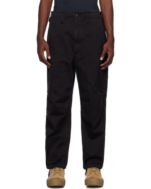 Flagstuff Black Fatigue Trousers for men