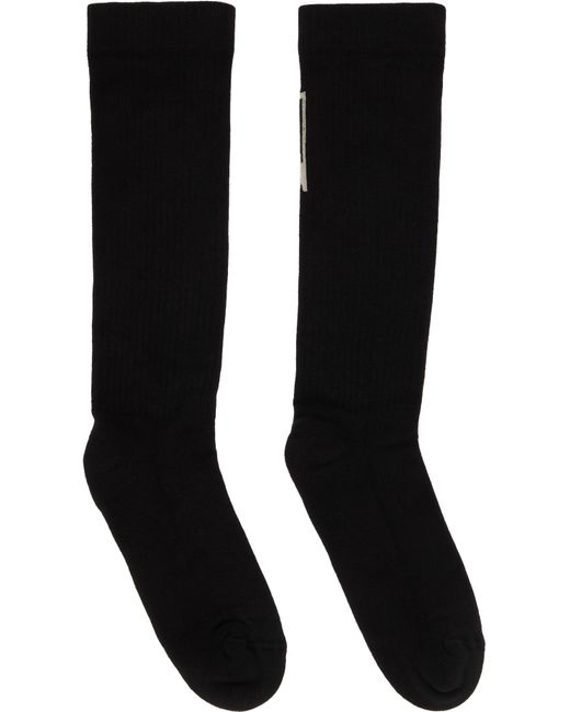 メンズ Rick Owens ブラック Hollywood ハイソックス Black