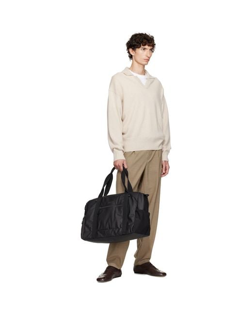 Boss Black Reflective-Detail Duffle Bag for men