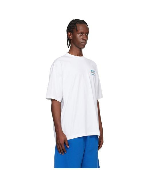 Vetements White Sticker T-Shirt for men