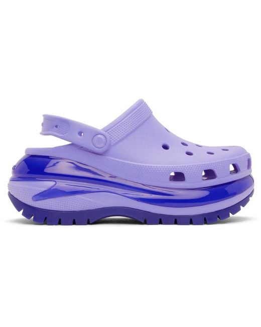 CROCSTM Purple Mega Crush Clogs for men