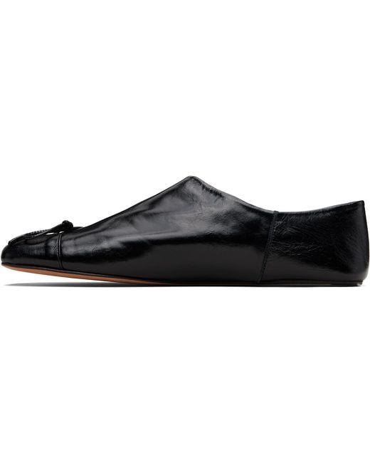 Abra Black Babouch Ballerina Flats for men