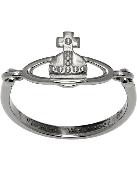 Vivienne Westwood Metallic Vendome Ring for men