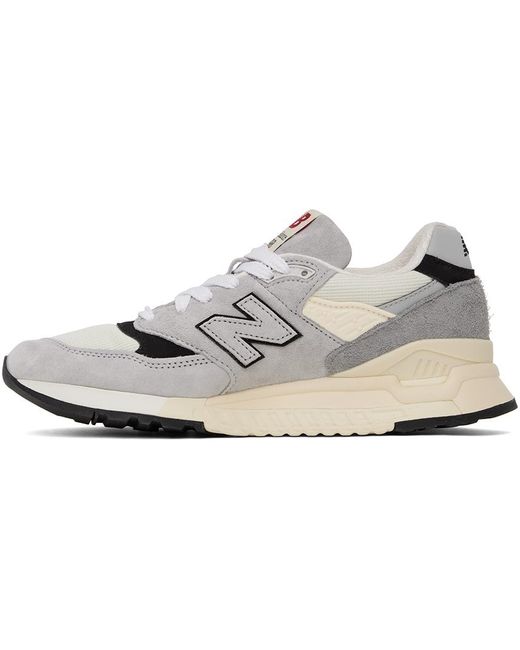 New Balance Black Gray & Beige Made In Usa 998 Sneakers for men