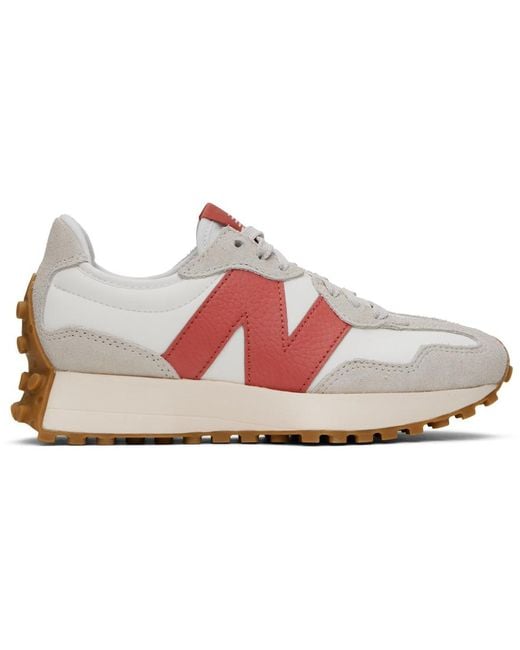 New Balance Black Red & White 327 Sneakers