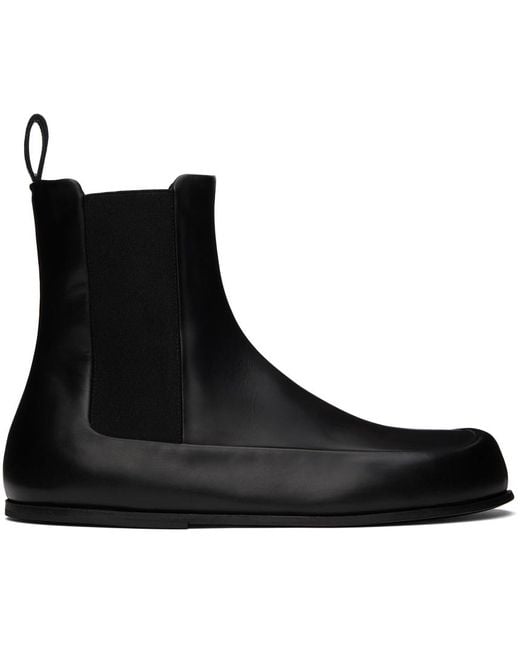 Marsèll Black Accomoda Beatle Chelsea Boots for men