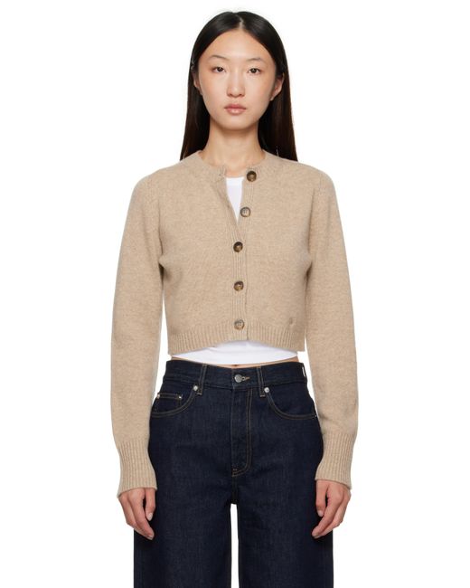 Loulou de Saison Blue Zephir Cashmere Cropped Cardigan