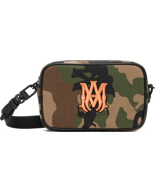 Amiri Black Khaki Ma Camera Bag for men