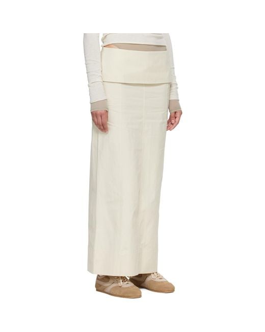 Belle Anna Natural Off- Helia Maxi Skirt