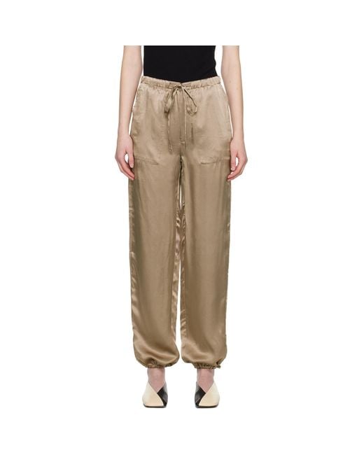 6397 Natural Drawstring Reversible Trousers