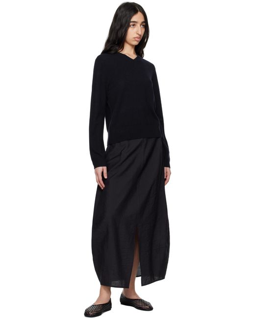 Totême  ネイビー Classic Vネックセーター Black