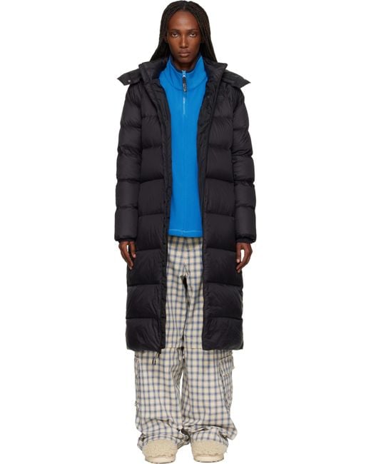 The North Face Black City Long Hooded Down Jacket