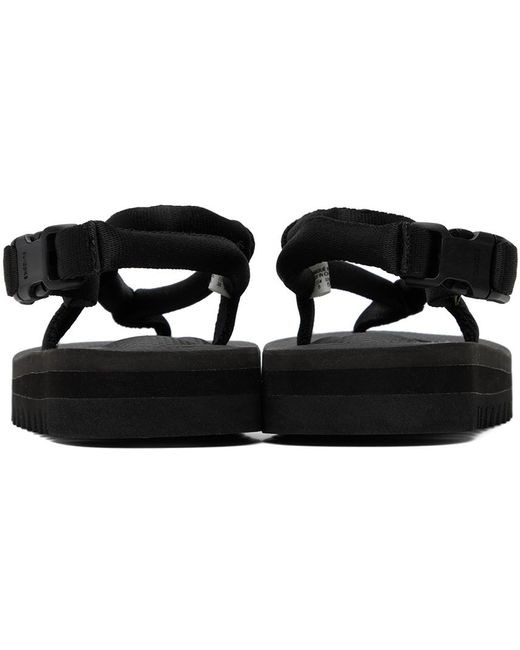 Suicoke Black Kat-3 Sandals for men