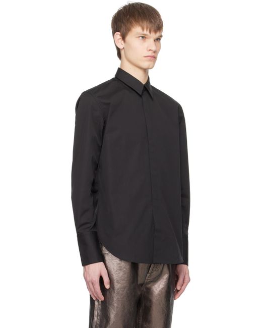 Chemise noire Ferragamo pour homme en coloris Black