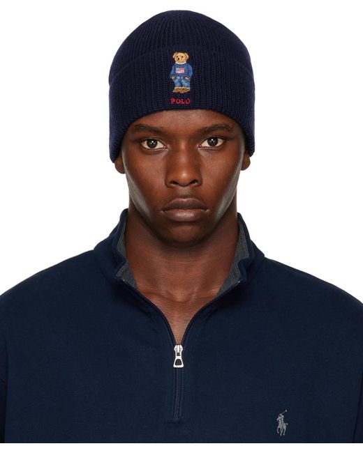 polo ralph lauren bear beanie