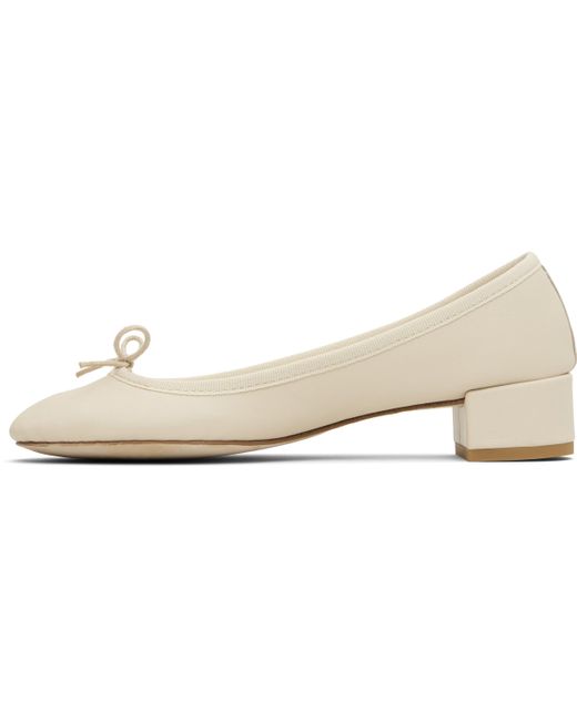 Repetto オフホワイト Camille ヒール Black