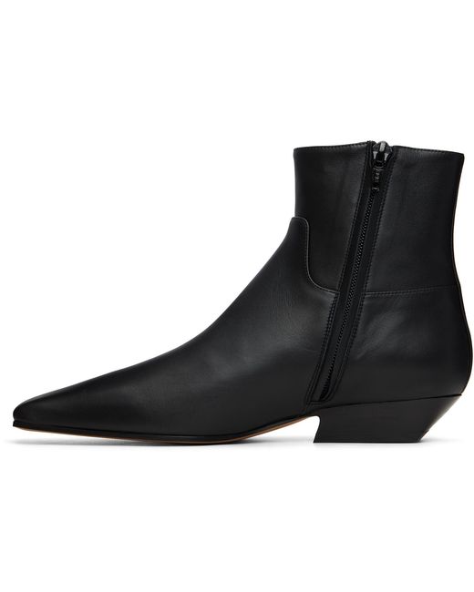 Khaite Black Marfa Ankle Boots