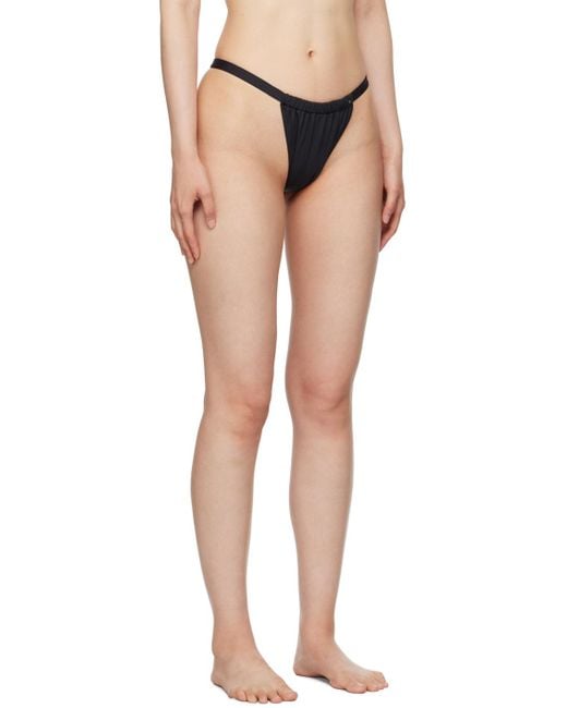 Anine Bing Black Milani Bikini Bottom