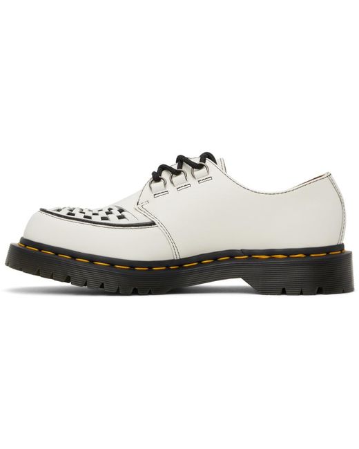 Chaussures oxford ramsey blanches en cuir poli Dr. Martens pour homme en coloris Black