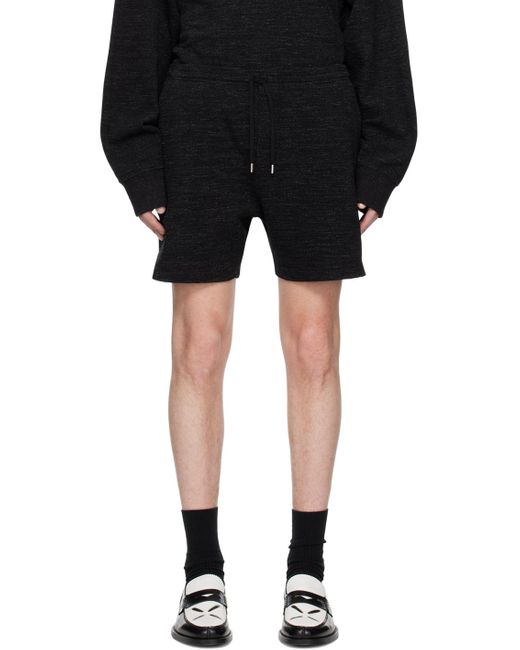 Schnayderman's Black Drawstring Shorts for men