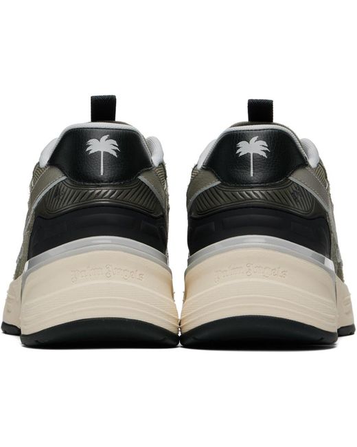 Palm Angels Black Gray & Silver Pa 4 Sneakers for men