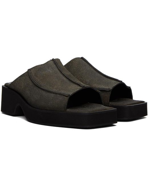 Sandales frame grises Eckhaus Latta pour homme en coloris Black
