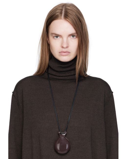 Lemaire Castanet Necklace in Black | Lyst